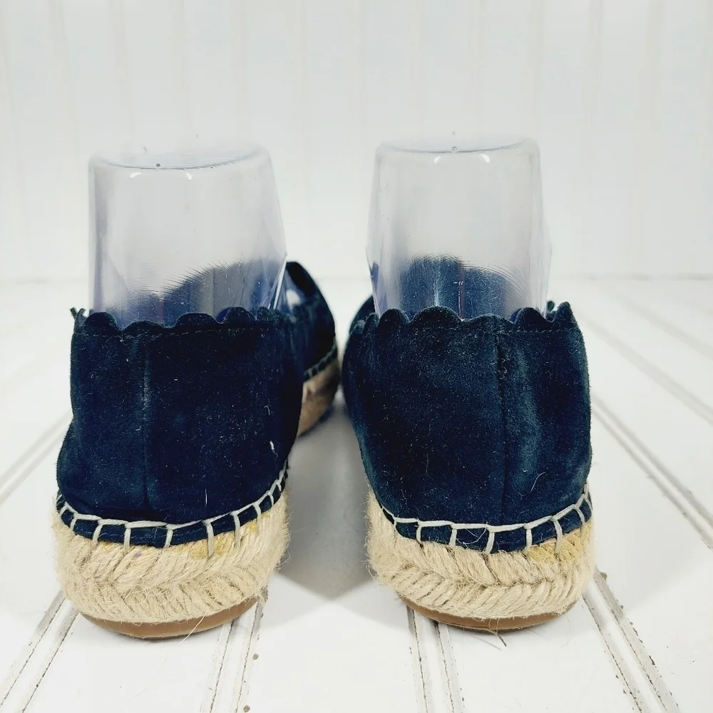 Crown Vintage Brae Black Escalope Summer Flat Espadrille I885